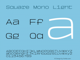 Square Mono Light Version 1.000图片样张