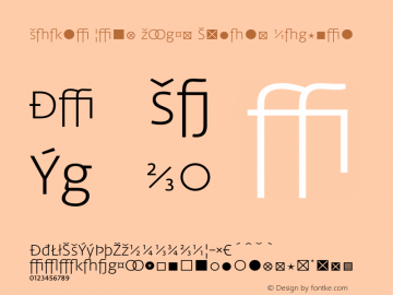 Fedra Sans Light Expert Regular 001.000 Font Sample