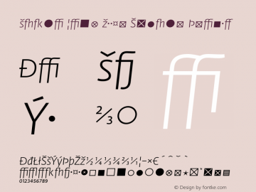Fedra Sans Light Expert Italic 001.000 Font Sample
