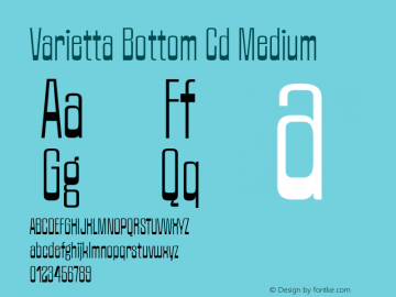 Varietta Bottom Cd Medium Version 1.000;Glyphs 3.1.1 (3140)图片样张