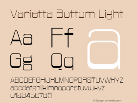 Varietta Bottom Light Version 1.000;Glyphs 3.1.1 (3140)图片样张