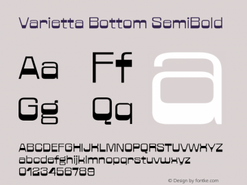 Varietta Bottom SemiBold Version 1.000;Glyphs 3.1.1 (3140)图片样张