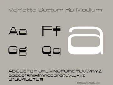 Varietta Bottom Xp Medium Version 1.000;Glyphs 3.1.1 (3140)图片样张