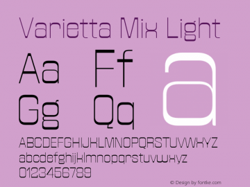 Varietta Mix Light Version 1.000;Glyphs 3.1.1 (3140)图片样张