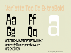 Varietta Top Cd ExtraBold Version 1.000;Glyphs 3.1.1 (3140)图片样张