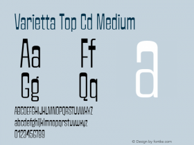 Varietta Top Cd Medium Version 1.000;Glyphs 3.1.1 (3140)图片样张