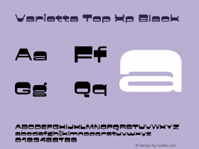 Varietta Top Xp Black Version 1.000;Glyphs 3.1.1 (3140)图片样张