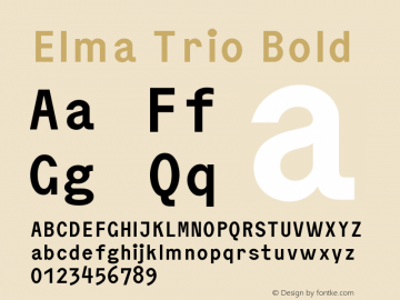 Elma Trio Bold Version 1.000图片样张