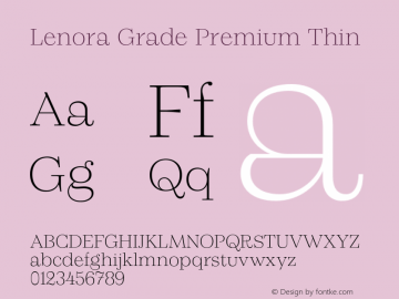 Lenora Grade Premium Thin Version 1.000;FEAKit 1.0图片样张