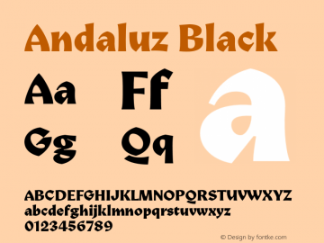 Andaluz Black Version 1.000图片样张