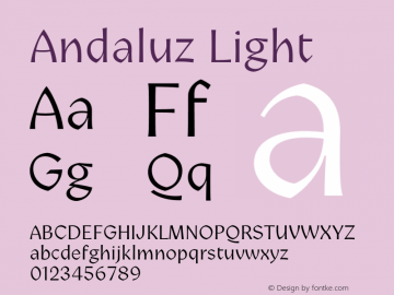 Andaluz Light Version 1.000图片样张