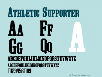 Athletic Supporter Macromedia Fontographer 4.1 10/6/00图片样张
