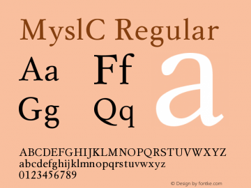 MyslC 001.000图片样张