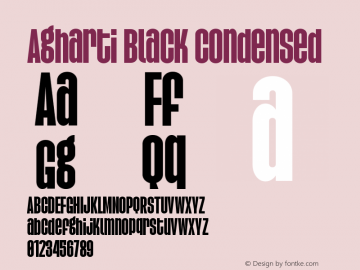 Agharti Black Condensed Version 1.000;FEAKit 1.0图片样张