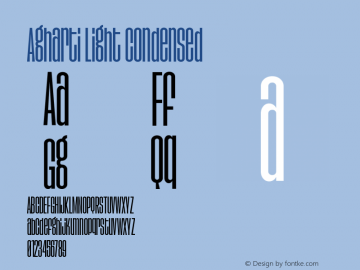 Agharti Light Condensed Version 1.000;FEAKit 1.0图片样张