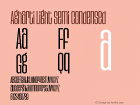 Agharti Light Semi Condensed Version 1.000;FEAKit 1.0图片样张