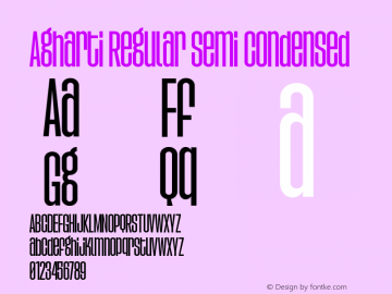 Agharti Regular Semi Condensed Version 1.000;FEAKit 1.0图片样张