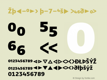 Zwo-Alt w-7-Exp Regular 4.313 Font Sample