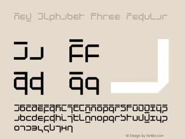 New Alphabet Three Version 001.000图片样张
