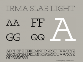 Irma Slab Light Version 1.0; 2009图片样张