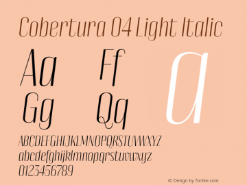 Cobertura 04 Light Italic Version 4.001图片样张