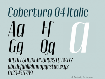 Cobertura 04 Normal Italic Version 4.001图片样张