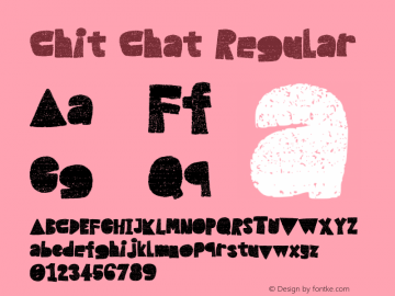 Chit Chat Regular Version 001.014图片样张