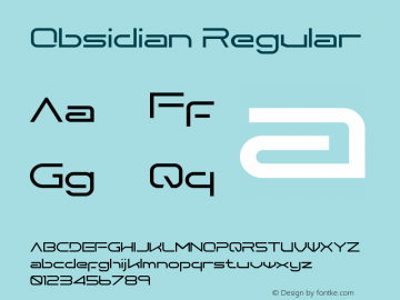Obsidian-Regular Version 1.000图片样张