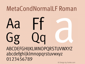 MetaCondNormalLF Roman 001.000图片样张