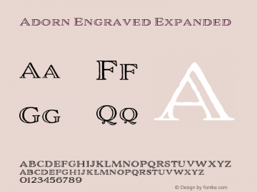 Adorn Engraved Expanded Version 1.000图片样张
