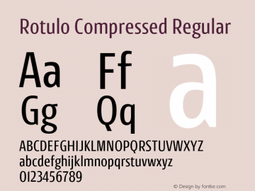 Rotulo-CompressedRegular Version 1.000;Glyphs 3.1.1 (3141)图片样张