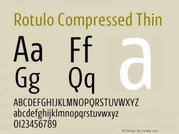 Rotulo-CompressedThin Version 1.000;Glyphs 3.1.1 (3141)图片样张