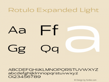 Rotulo-ExpandedLight Version 1.000;Glyphs 3.1.1 (3141)图片样张