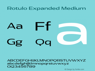 Rotulo-ExpandedMedium Version 1.000;Glyphs 3.1.1 (3141)图片样张