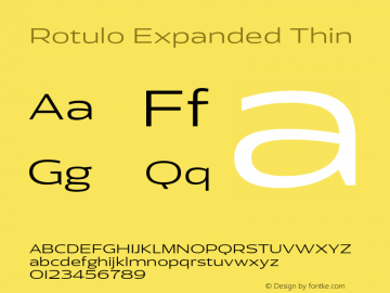 Rotulo-ExpandedThin Version 1.000;Glyphs 3.1.1 (3141)图片样张