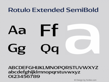 Rotulo-ExtendedSemiBold Version 1.000;Glyphs 3.1.1 (3141)图片样张