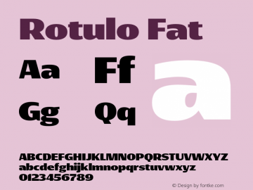 Rotulo-Fat Version 1.000;Glyphs 3.1.1 (3141)图片样张