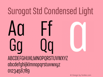 Surogat Std Condensed Light Version 5.0; 2014图片样张