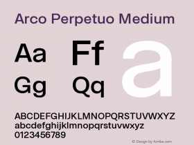 Arco Perpetuo Medium Version 1.122;Glyphs 3.1.1 (3145)图片样张