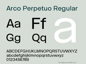 Arco Perpetuo Regular Version 1.122;Glyphs 3.1.1 (3145)图片样张