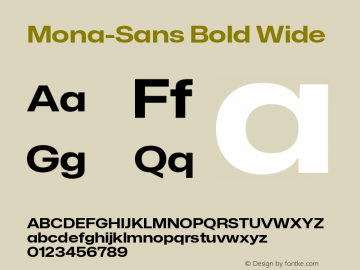 Mona-Sans Bold Wide Version 2.000图片样张