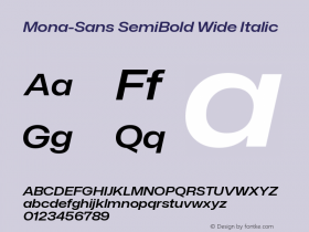 Mona-Sans SemiBold Wide Italic Version 2.000图片样张