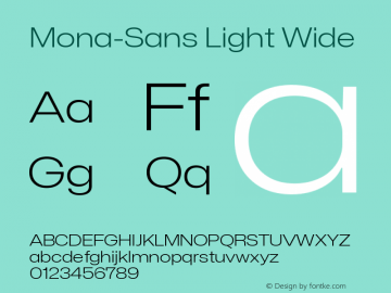 Mona-Sans Light Wide Version 2.000图片样张