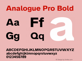 Analogue Pro Bold Version 7.001 | FøM Fix图片样张