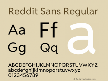 Reddit Sans Regular Version 1.004图片样张