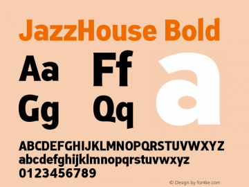 JazzHouse Bold Version 1.002图片样张