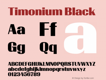 Timonium-Black Version 001.003 2013图片样张