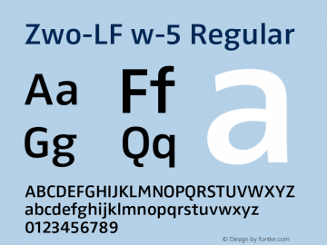 Zwo-LF w-5 Regular 4.313图片样张