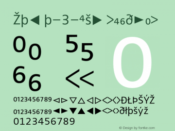 Zwo w-3-Exp Regular 4.313 Font Sample