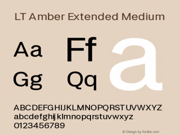 LT Amber Extended Medium Version 1.000 | FøM Fix图片样张